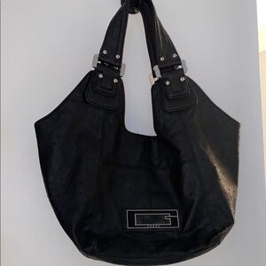 Vintage Guess Elegant Black Women's Hobo Handbag